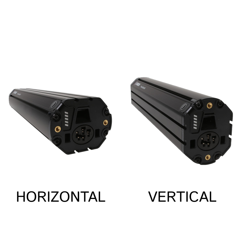 PowerTube battery types (horizontal, vertical)