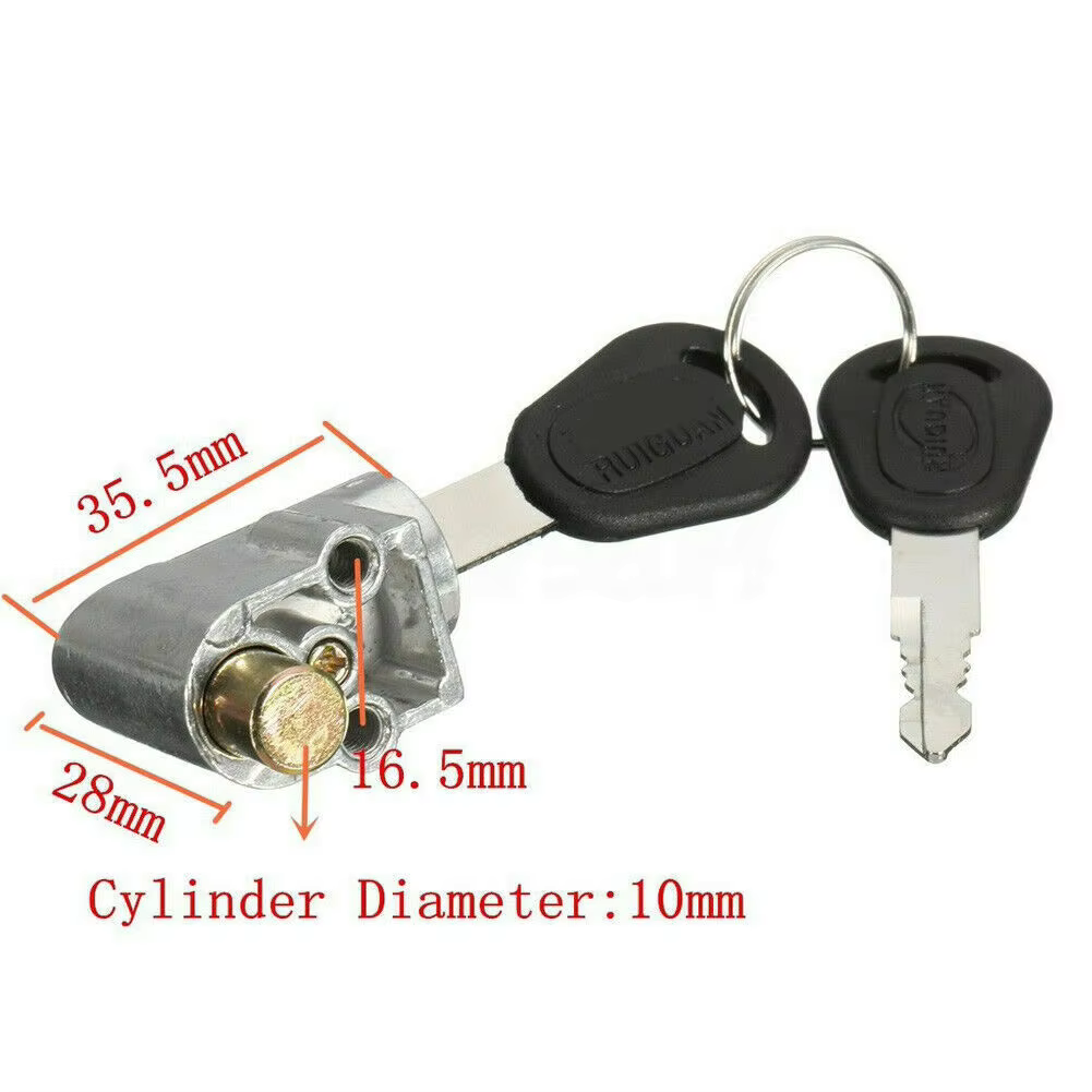 Universal Battery Lock Cylinder for Electric Bike, Motorcycle, Scooter - Fischer, Stella, Batavus