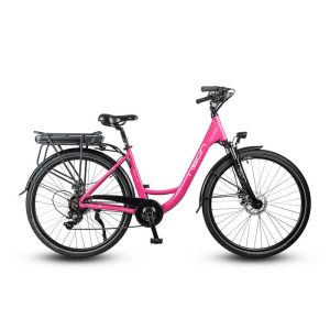 Rower elektryczny Neon Raya neon pink