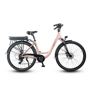 Rower elektryczny Neon Raya nude pink