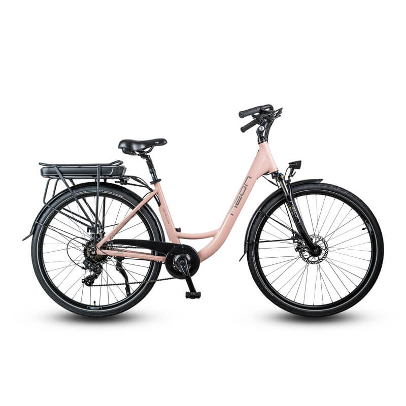 Rower elektryczny Neon Raya nude pink