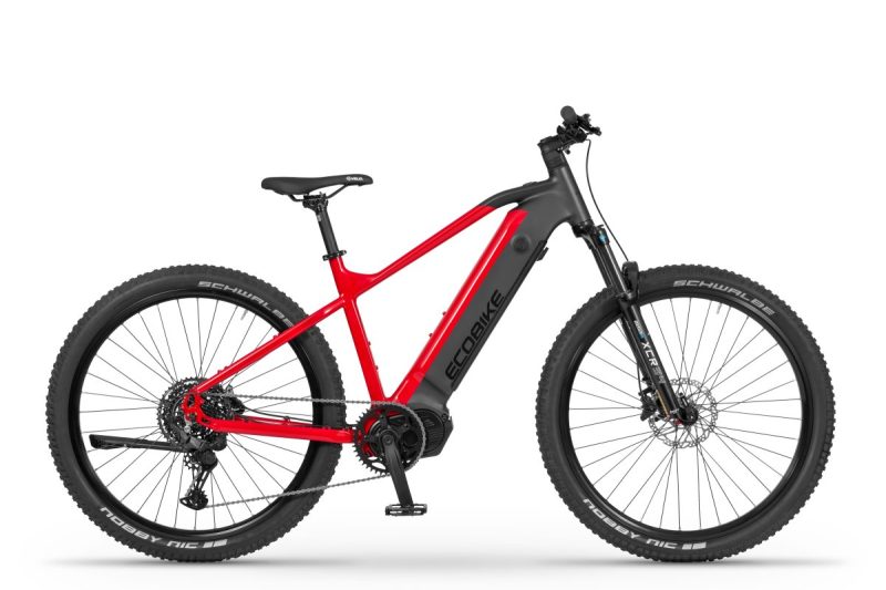 Rower elektryczny Ecobike RX 500 czarno-czerwony