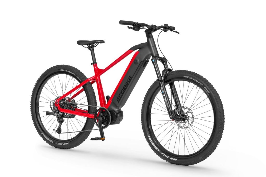 Rower elektryczny Ecobike RX 500 czarno-czerwony