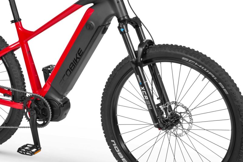 Rower elektryczny Ecobike RX 500 czarno-czerwony