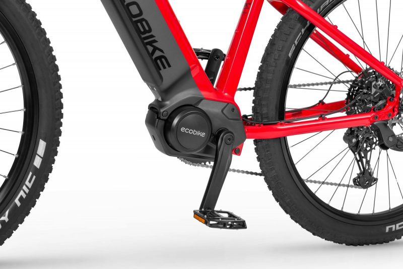 Rower elektryczny Ecobike RX 500 czarno-czerwony