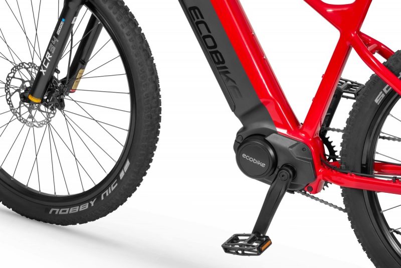 Rower elektryczny Ecobike RX 500 czarno-czerwony