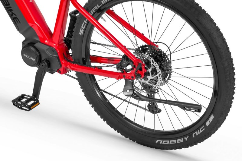 Rower elektryczny Ecobike RX 500 czarno-czerwony