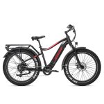 Rower elektryczny JOBOBIKE Apex Fatbike czarno pomarańczowy