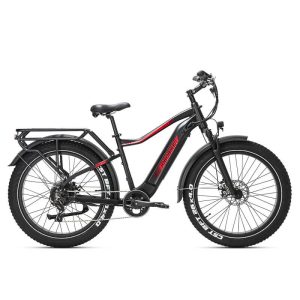 Rower elektryczny JOBOBIKE Apex Fatbike czarno pomarańczowy