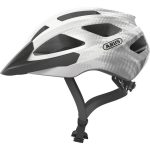 Kask rowerowy Abus Macator biało-srebrny