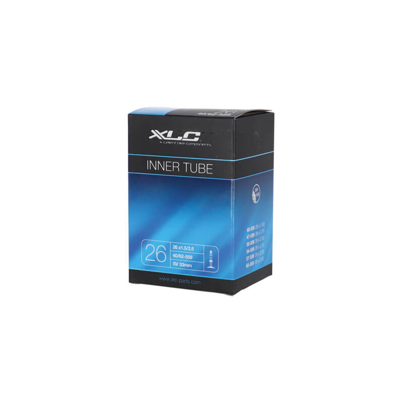 XLC VT-S26 Inner Tube 26x1.5/2.5 40/62-559 Presta SV 33 mm
