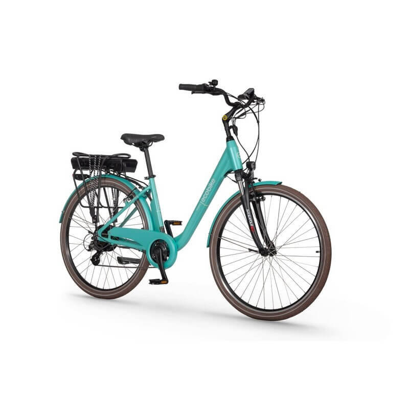 Rower elektryczny Ecobike Traffic miętowy