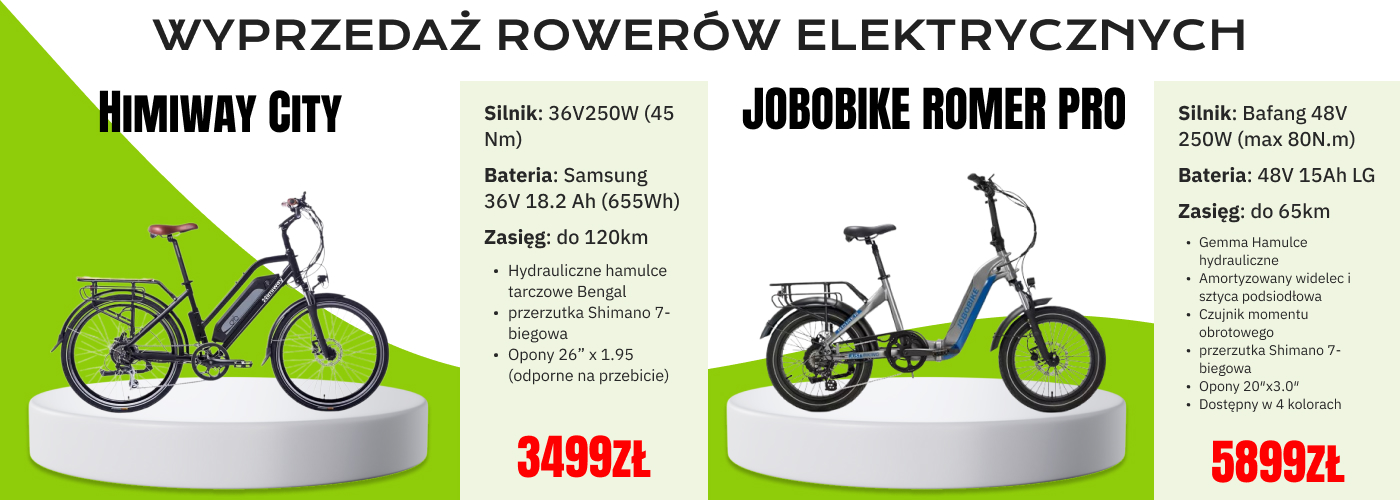 Wyprzedaż rowerów elektrycznych