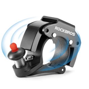 Dzwonek rowerowy mechaniczny Rockbros 100dB czarny