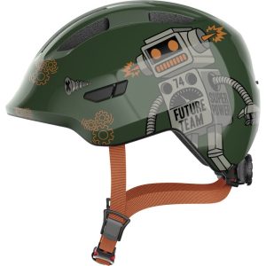 Kask rowerowy dziecięcy ABUS Smiley 3.0 green robo