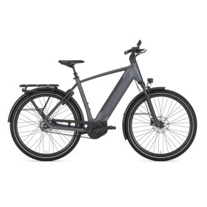 Rower elektryczny Gazelle Ultimate C5+ meteor grey (mat) wysoki przekrok