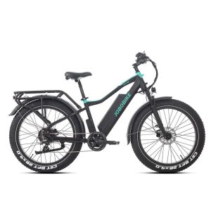 Rower elektryczny JOBOBIKE Robin Pro wysoka rama czarnoturkusowy