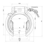 Blokada ramy AXA Imenso Large 75 mm ART 2